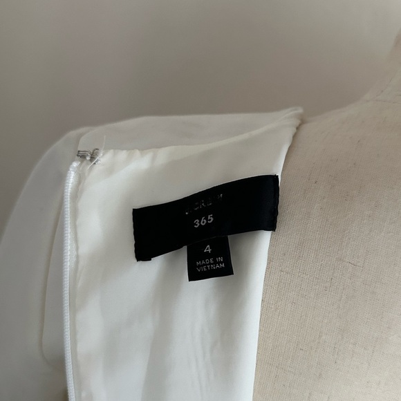 J. Crew 365 Combo Sheath Dress Navy Ivory Size 4 Style H3581 - Picture 7 of 11